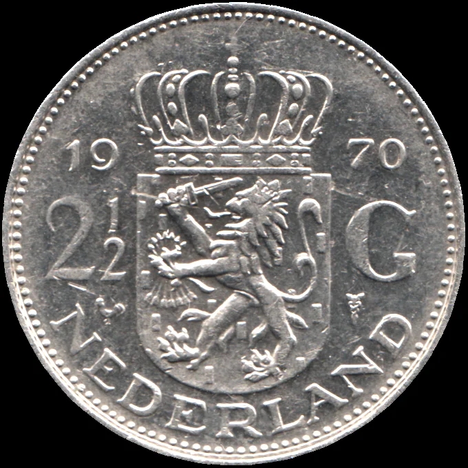 2½ Guilders, 1970