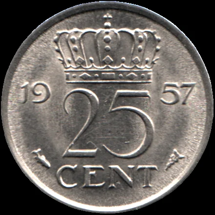 25 cents, 1957