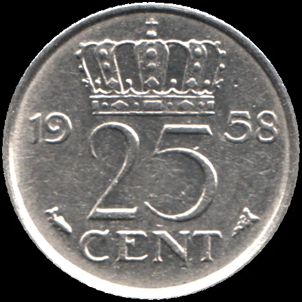 25 cents, 1958