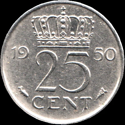 25 cents, 1950
