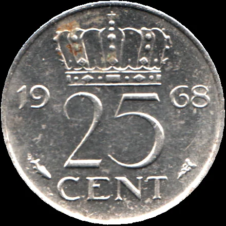 25 cents, 1968