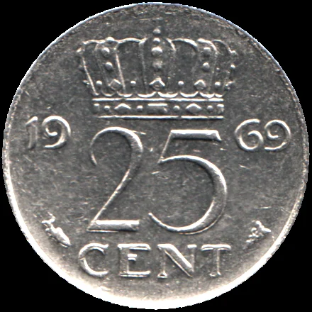 25 cents, 1969