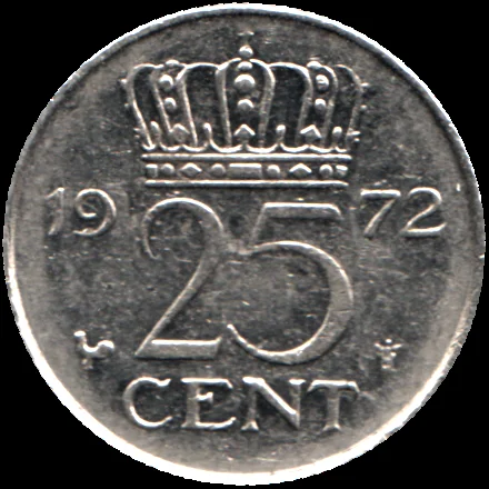 25 cents, 1972